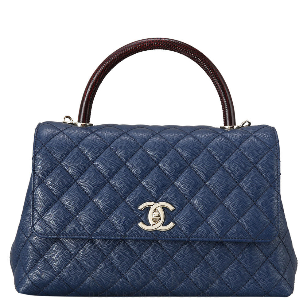 CHANEL(USED)샤넬 캐비어 코코핸들28 미듐