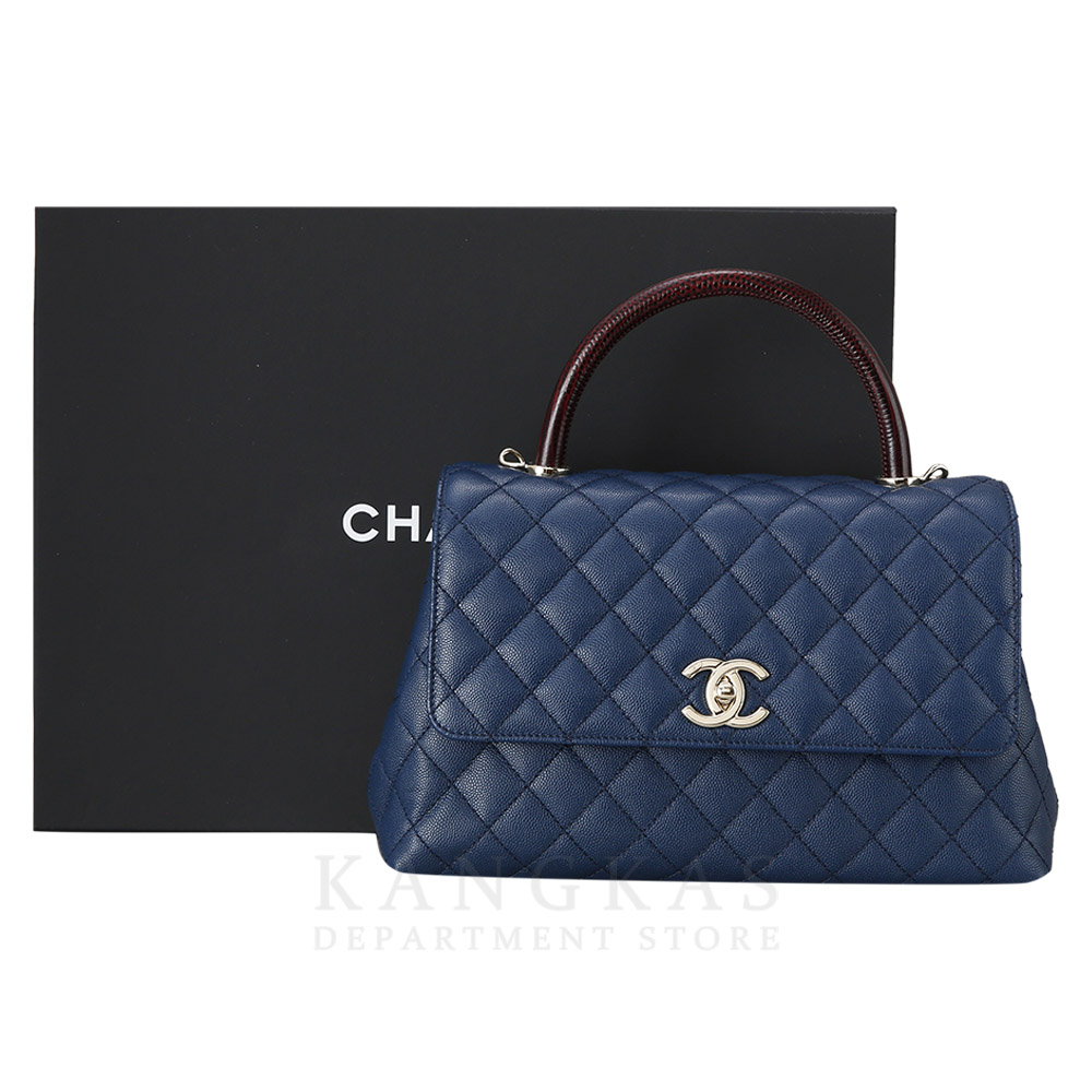 CHANEL(USED)샤넬 캐비어 코코핸들28 미듐