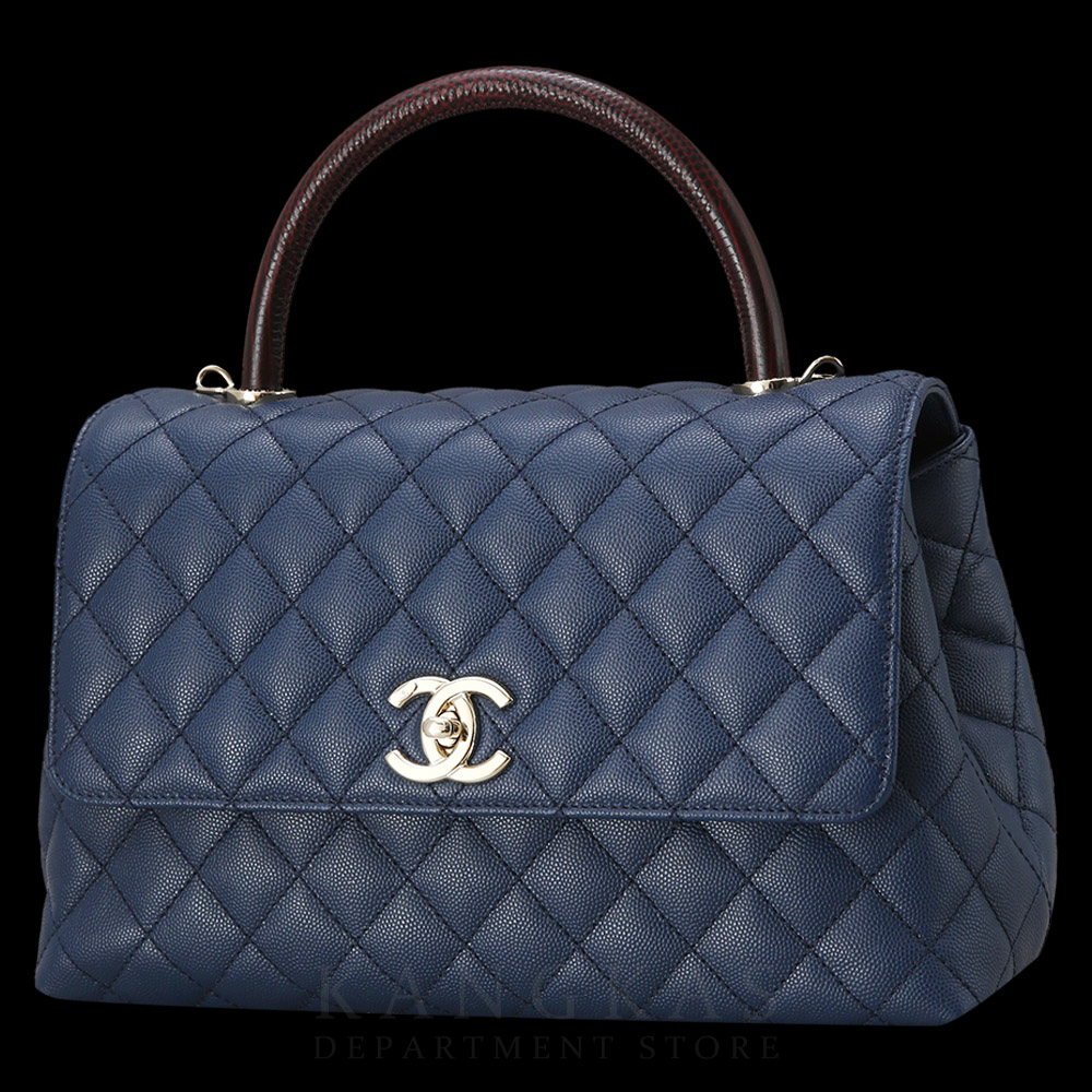 CHANEL(USED)샤넬 캐비어 코코핸들28 미듐
