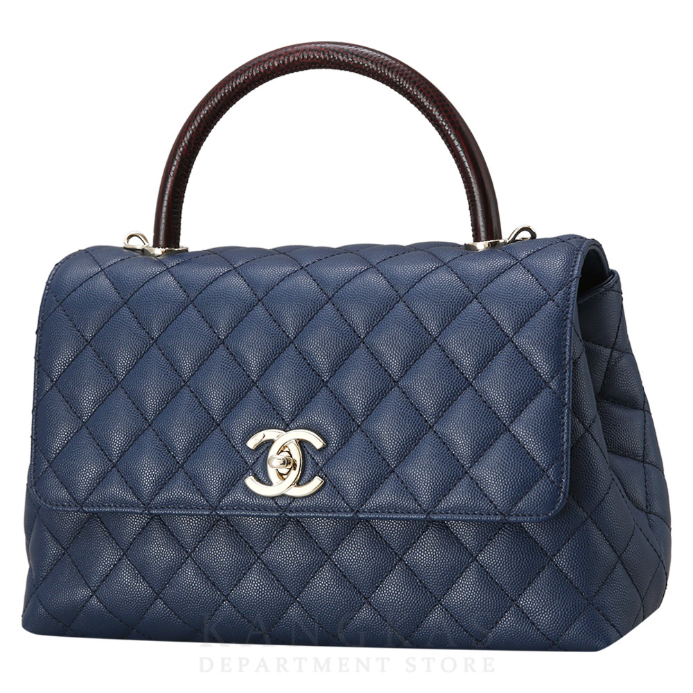 CHANEL(USED)샤넬 캐비어 코코핸들28 미듐