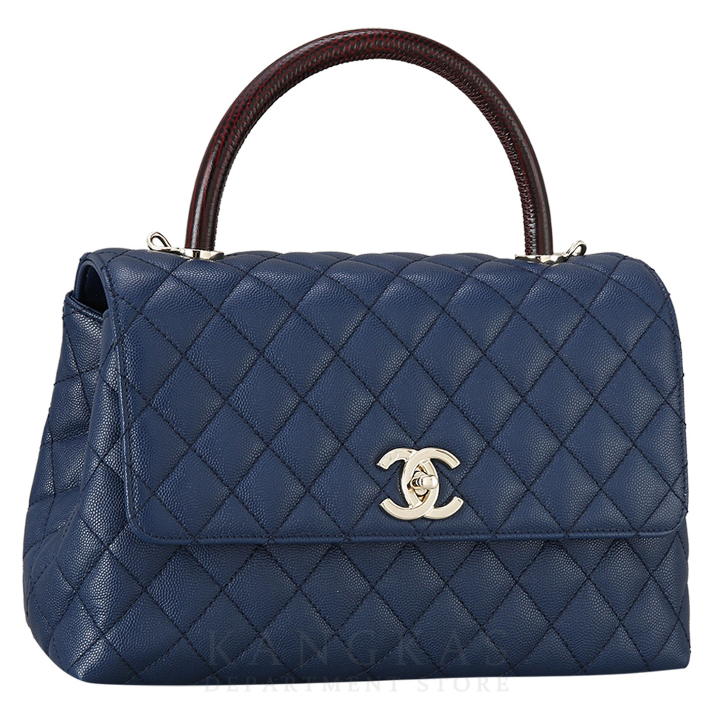 CHANEL(USED)샤넬 캐비어 코코핸들28 미듐