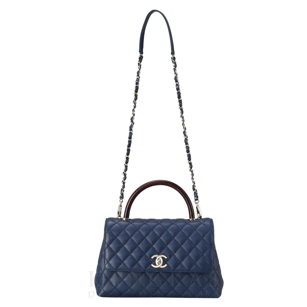 CHANEL(USED)샤넬 캐비어 코코핸들28 미듐