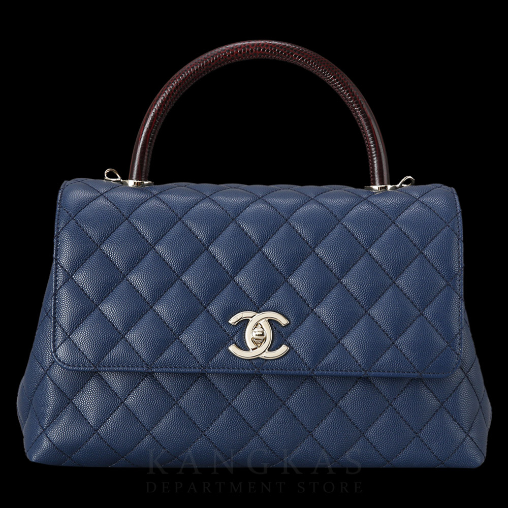 CHANEL(USED)샤넬 캐비어 코코핸들28 미듐