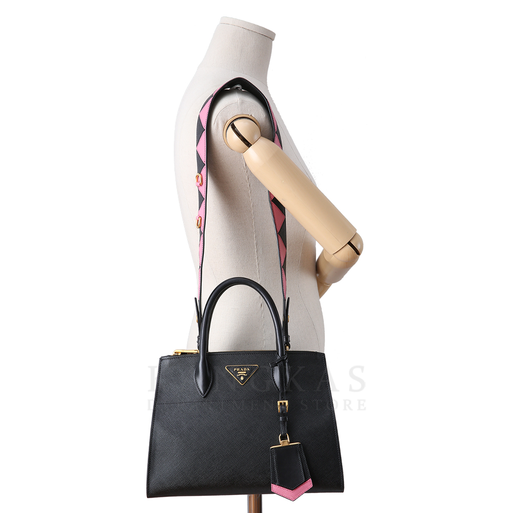 PRADA(USED)프라다 1BA103 사피아노 패러다임 숄더백