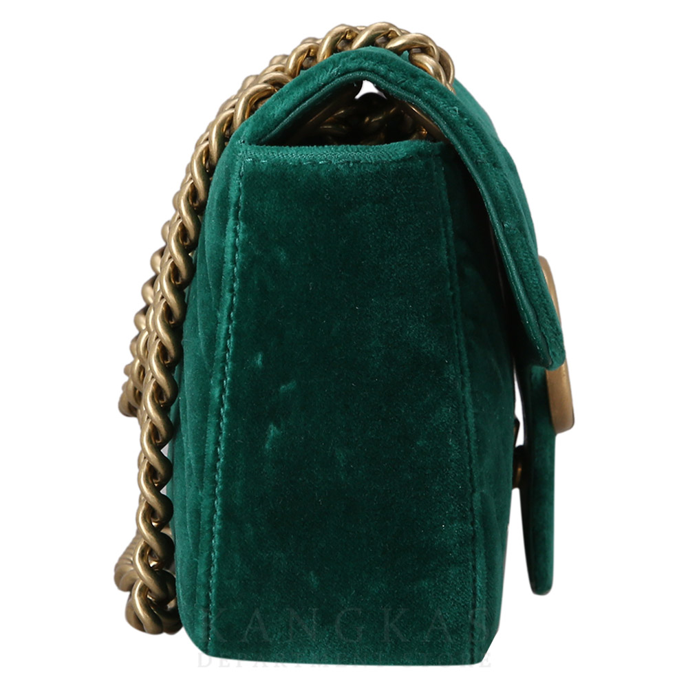 GUCCI(USED)구찌 446744 GG마몽 마틀라세 미니 벨벳 숄더백