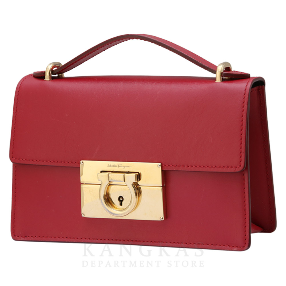 FERRAGAMO(USED)페레가모 간치니 플랩 미니 숄더백