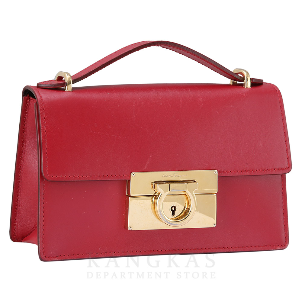 FERRAGAMO(USED)페레가모 간치니 플랩 미니 숄더백