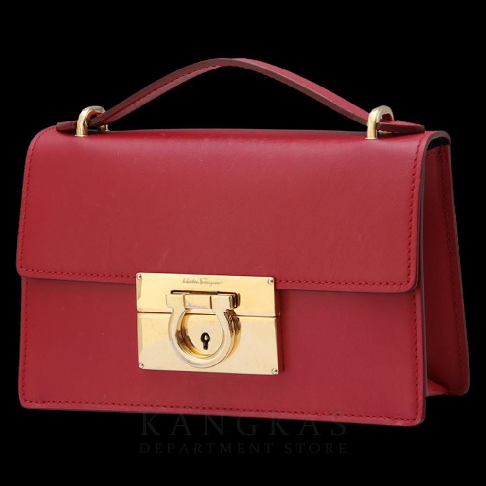 FERRAGAMO(USED)페레가모 간치니 플랩 미니 숄더백