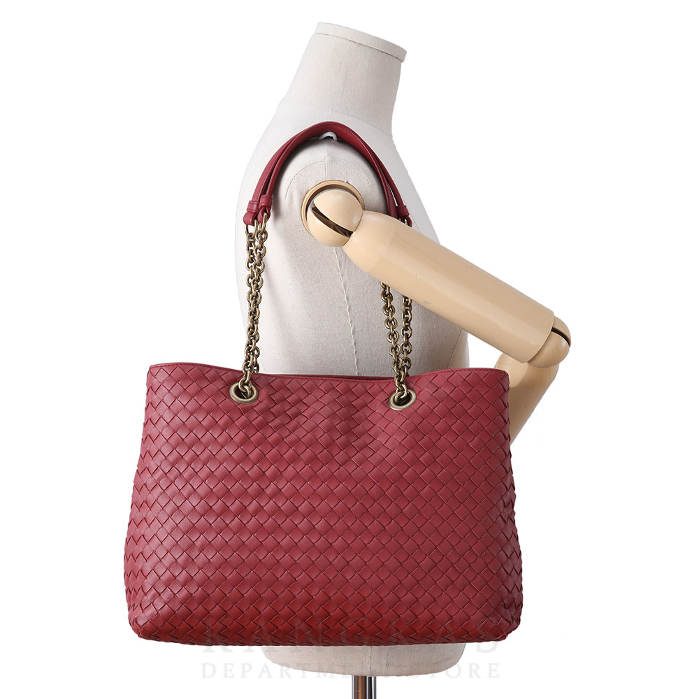 BOTTEGA VENETA(USED)보테가베네타 인트레치아토 위빙 체인 숄더백