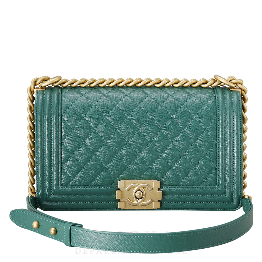 CHANEL(USED)샤넬 보이샤넬 캐비어 미듐