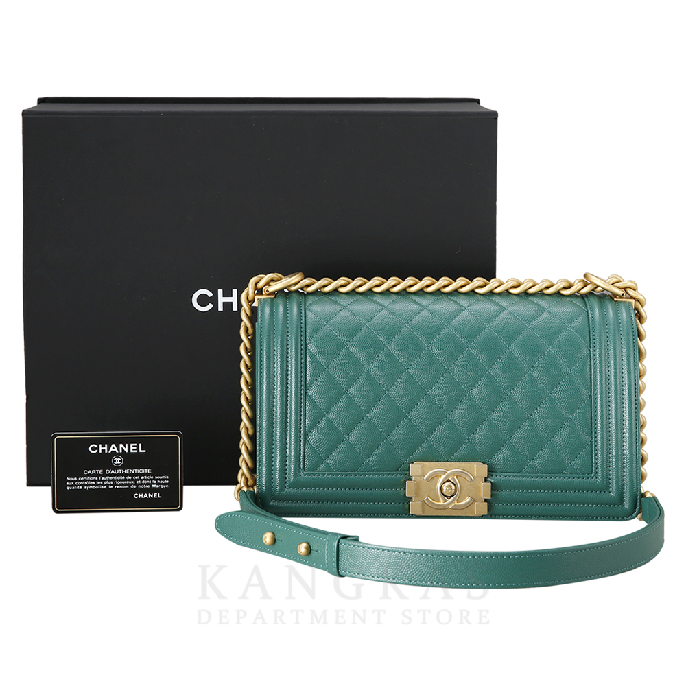 CHANEL(USED)샤넬 보이샤넬 캐비어 미듐