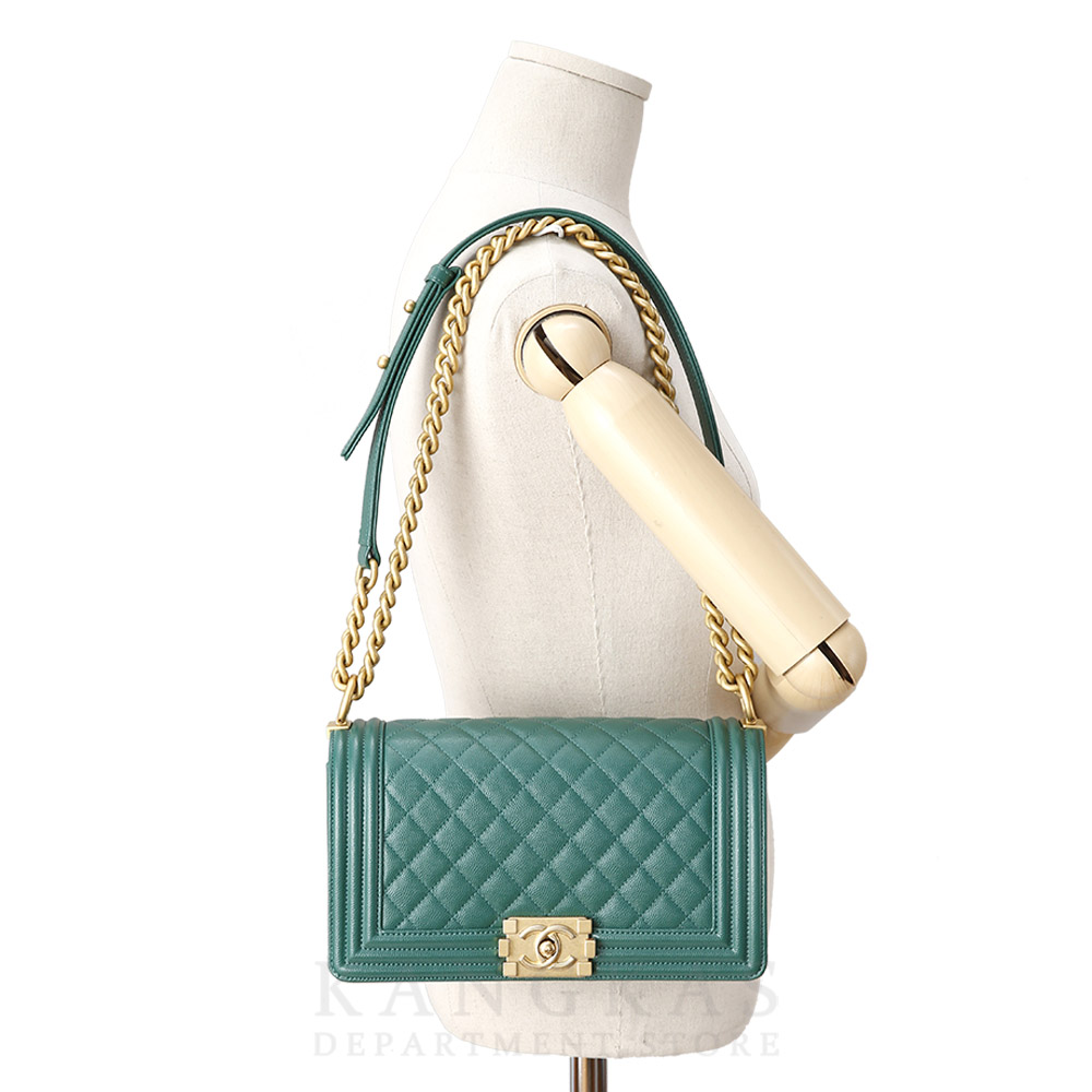 CHANEL(USED)샤넬 보이샤넬 캐비어 미듐