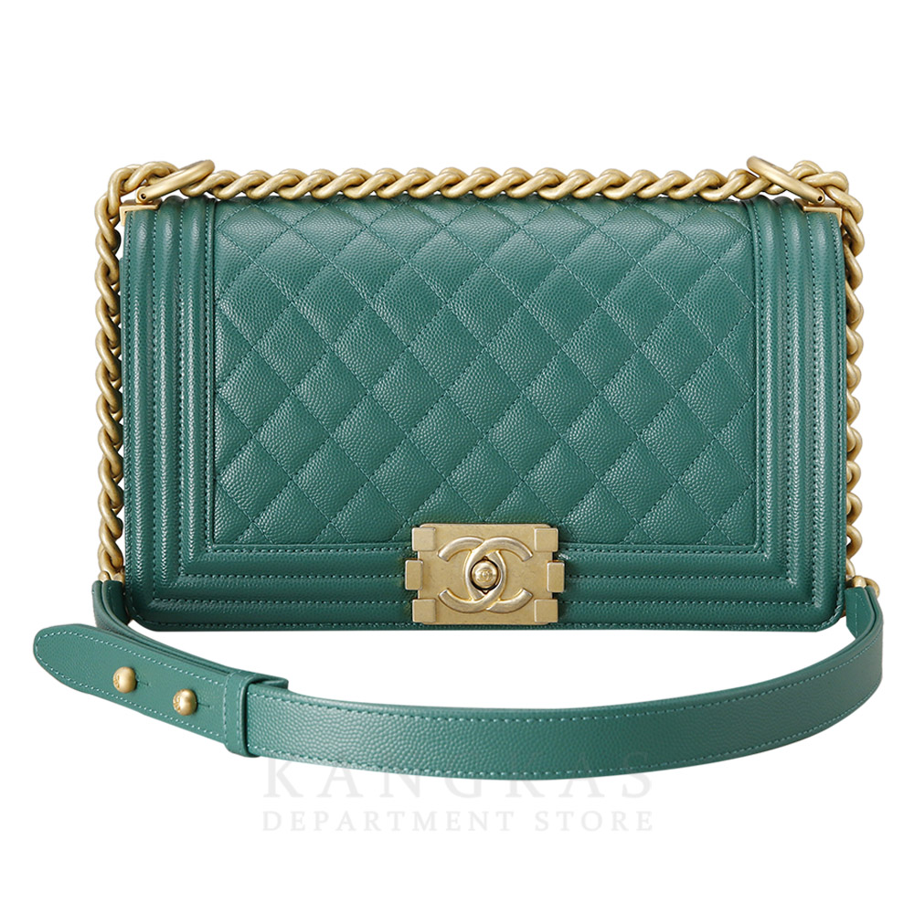 CHANEL(USED)샤넬 보이샤넬 캐비어 미듐