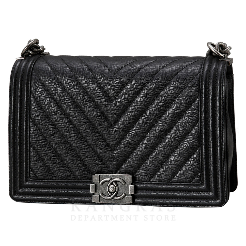 CHANEL(USED)샤넬 보이샤넬 쉐브론 뉴미듐