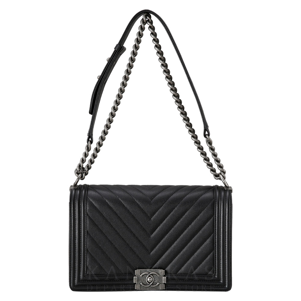 CHANEL(USED)샤넬 보이샤넬 쉐브론 뉴미듐