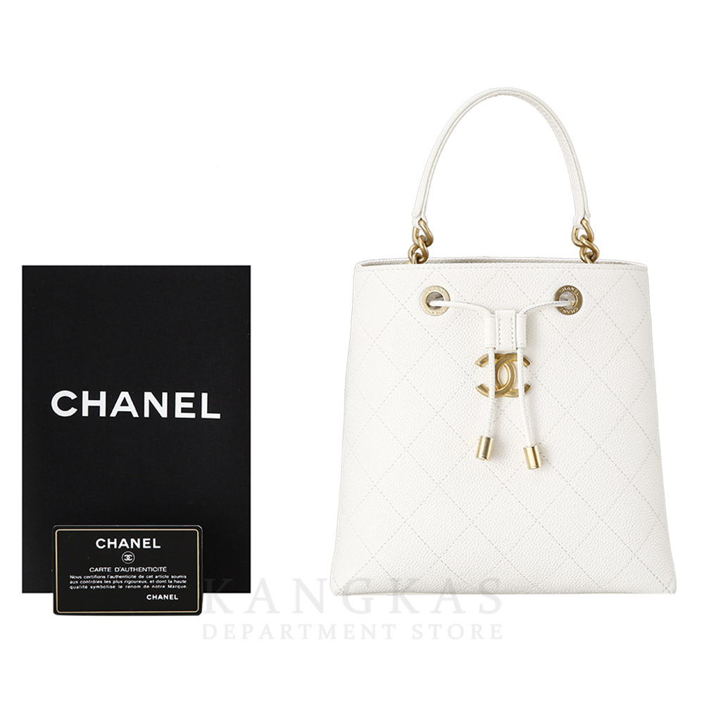 CHANEL(USED)샤넬 시즌 캐비어 드로스트링