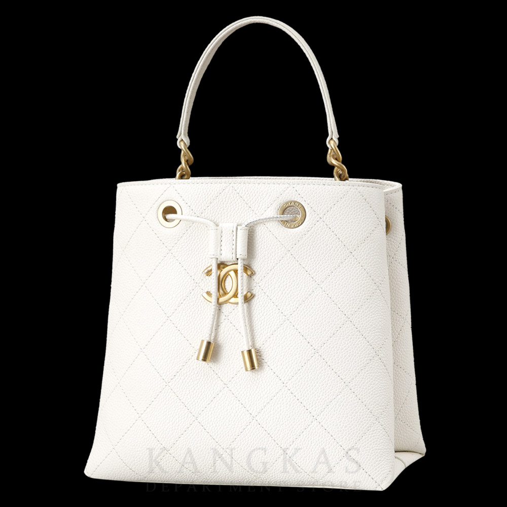 CHANEL(USED)샤넬 시즌 캐비어 드로스트링