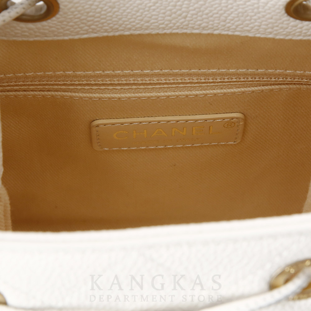 CHANEL(USED)샤넬 시즌 캐비어 드로스트링