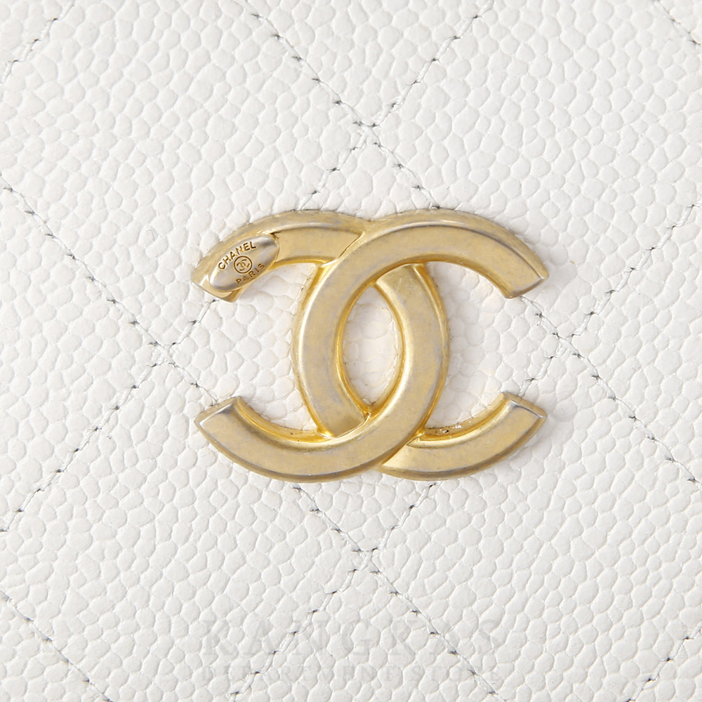 CHANEL(USED)샤넬 시즌 캐비어 드로스트링