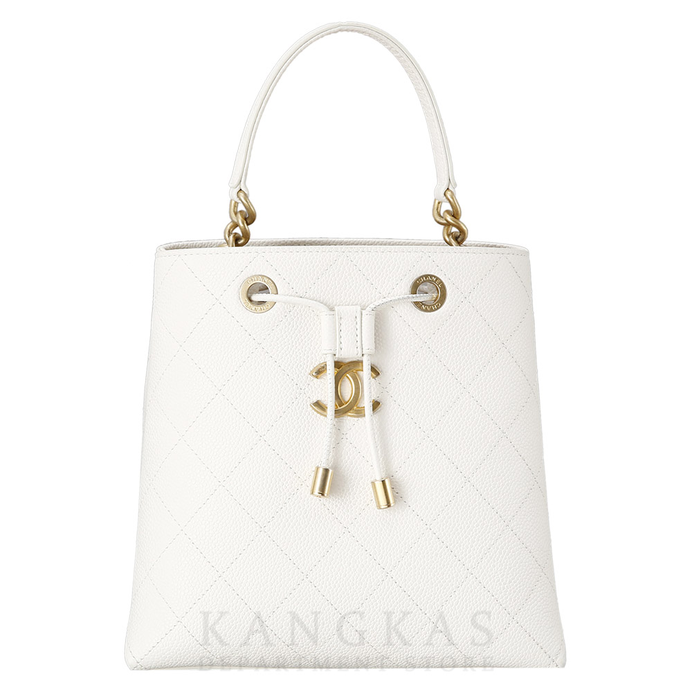 CHANEL(USED)샤넬 시즌 캐비어 드로스트링