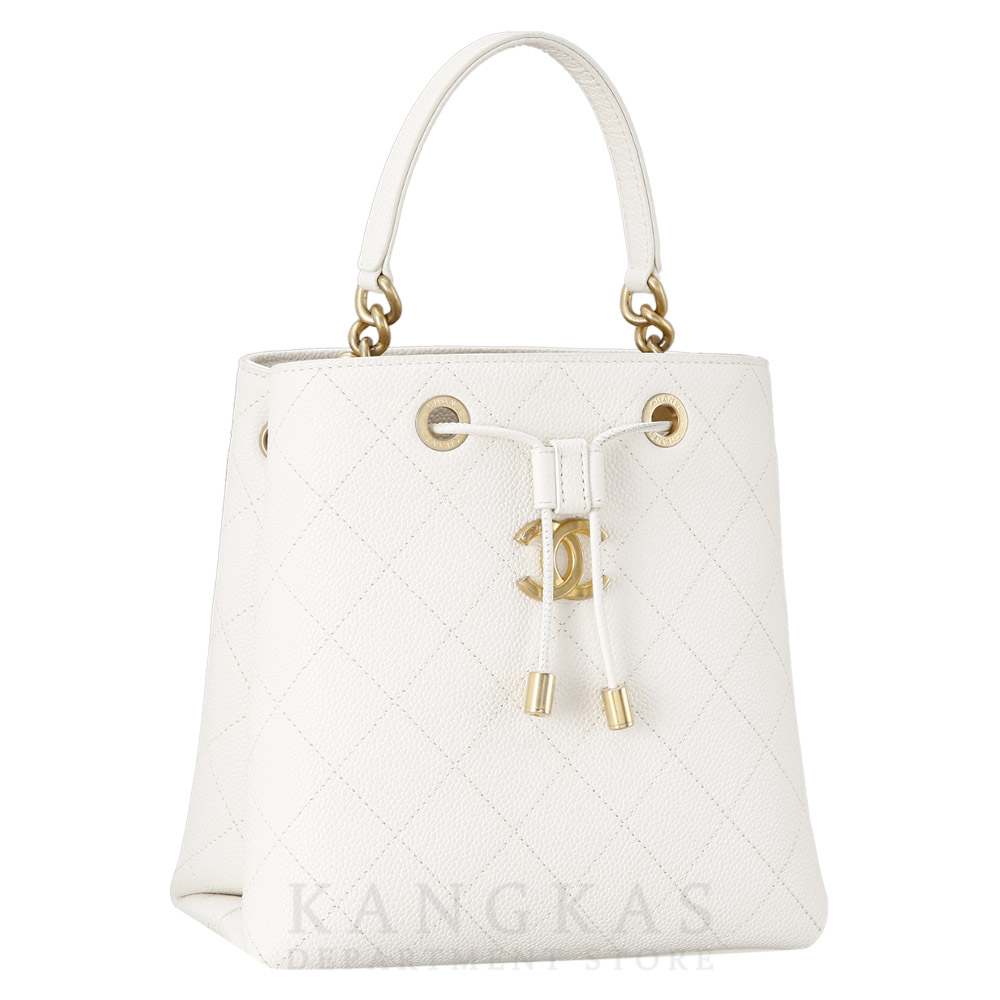 CHANEL(USED)샤넬 시즌 캐비어 드로스트링
