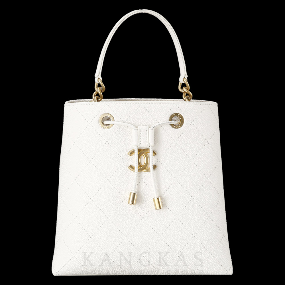 CHANEL(USED)샤넬 시즌 캐비어 드로스트링