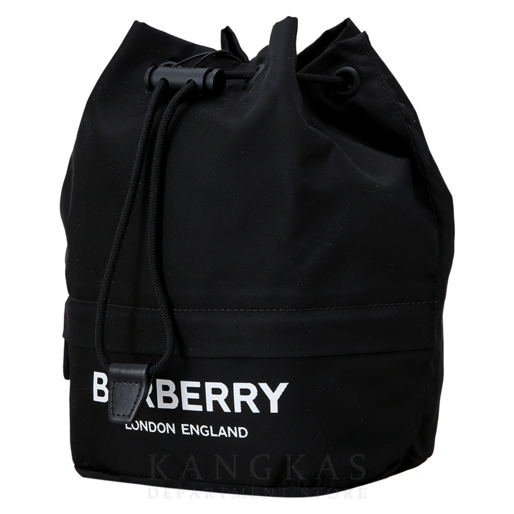 BURBERRY(USED)버버리 로고 패브릭 버킷백