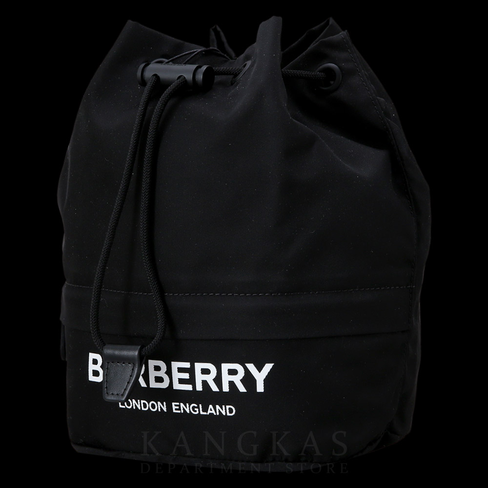 BURBERRY(USED)버버리 로고 패브릭 버킷백