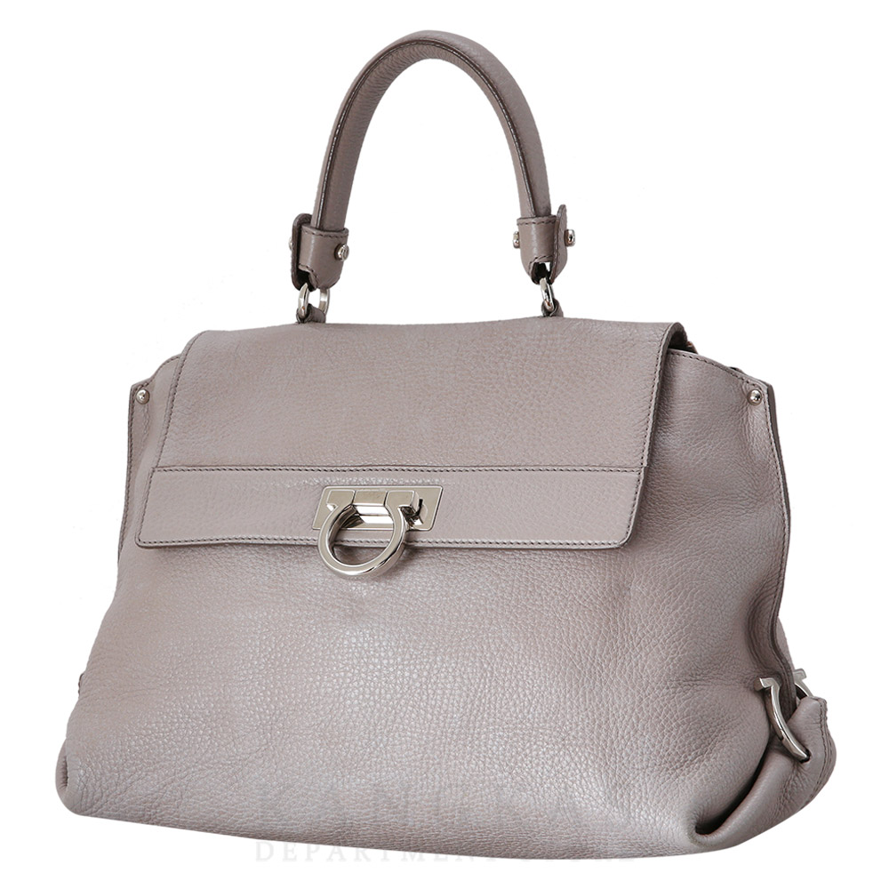 FERRAGAMO(USED)페레가모 간치니 플랩 탑 핸들백