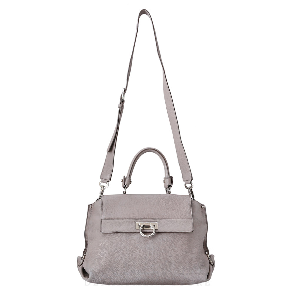 FERRAGAMO(USED)페레가모 간치니 플랩 탑 핸들백