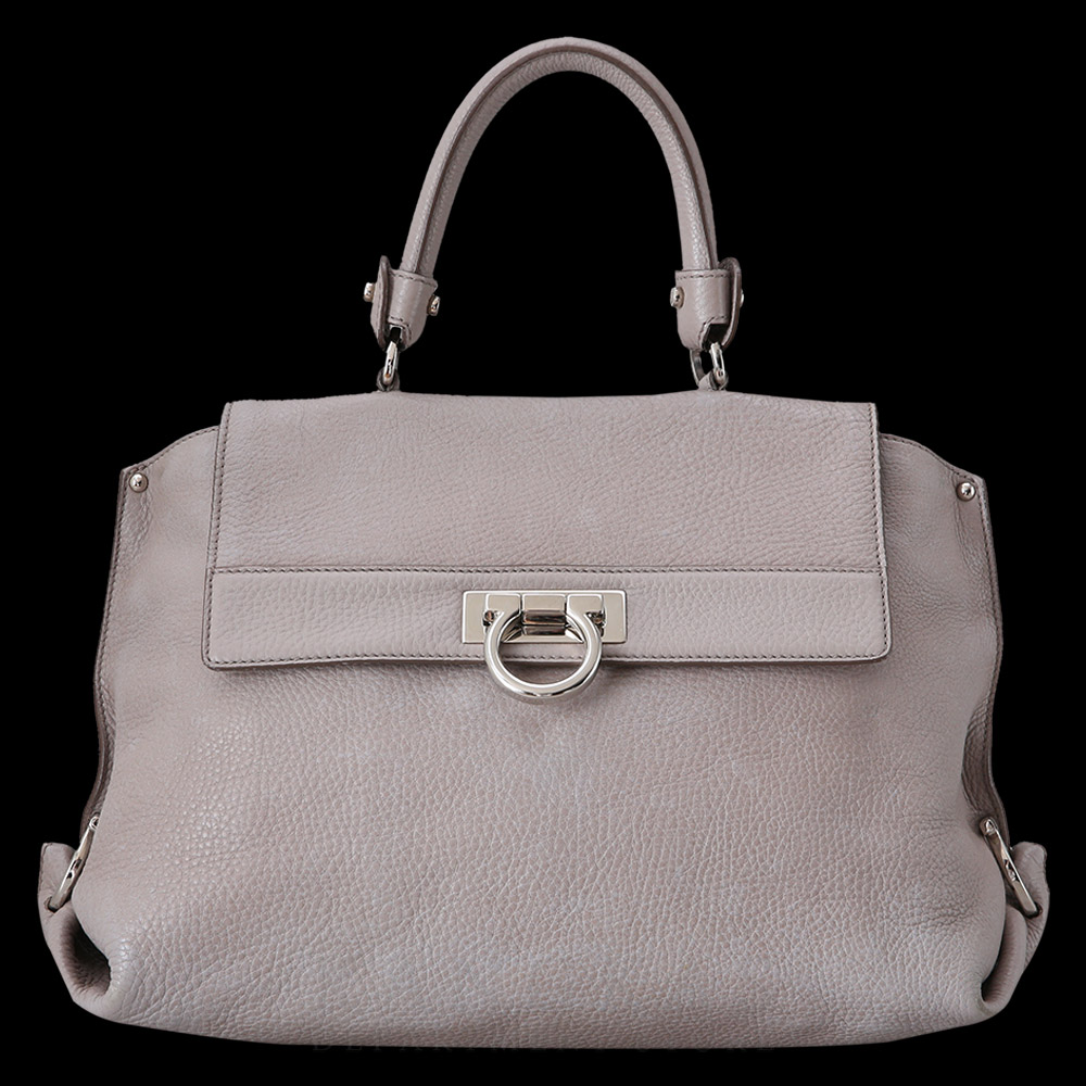 FERRAGAMO(USED)페레가모 간치니 플랩 탑 핸들백