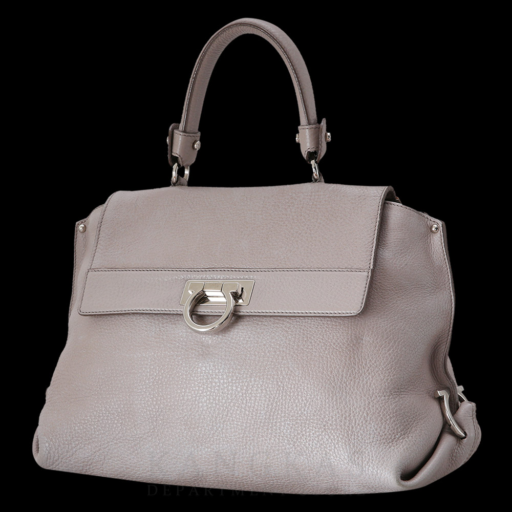 FERRAGAMO(USED)페레가모 간치니 플랩 탑 핸들백
