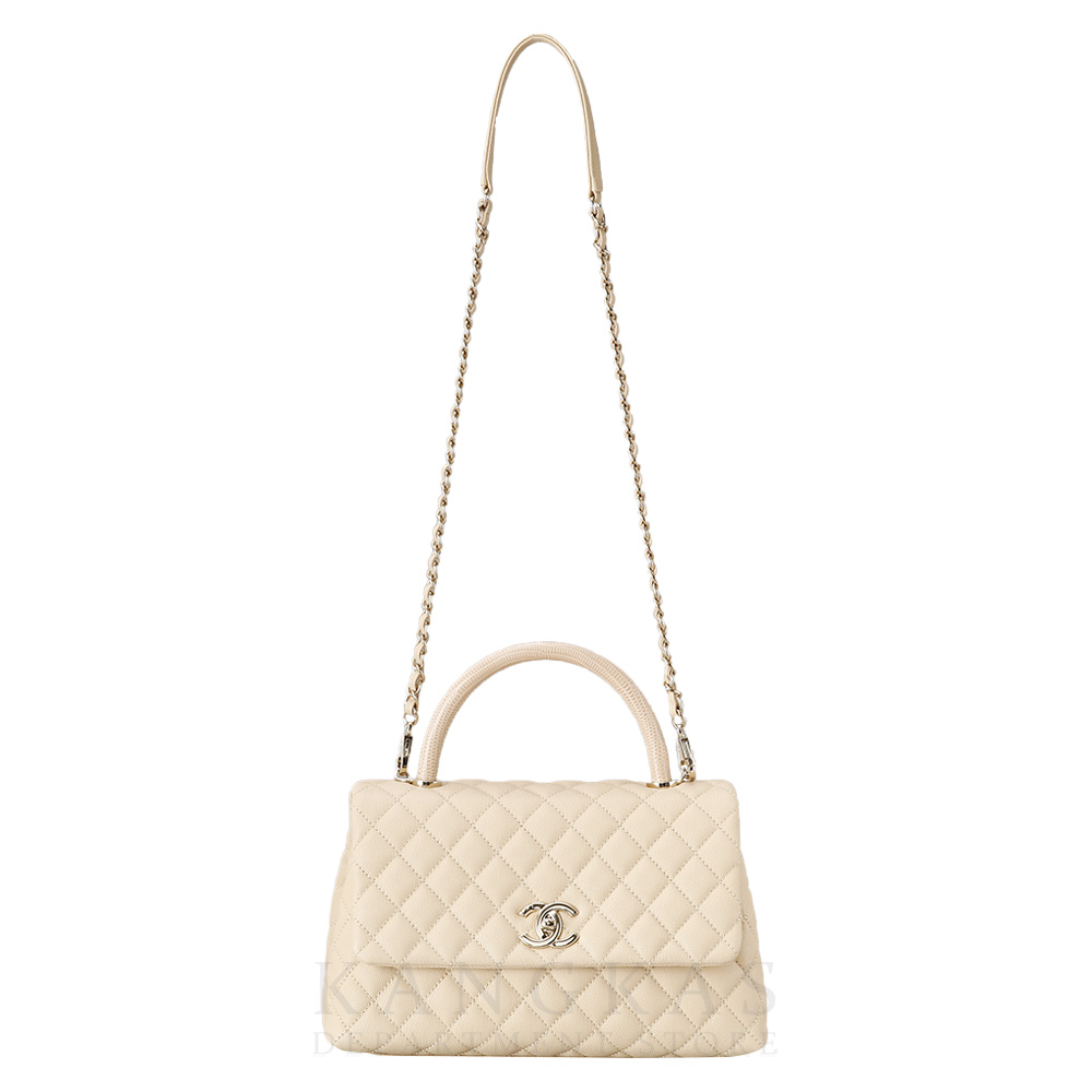 CHANEL(USED)샤넬 캐비어 코코핸들 미듐