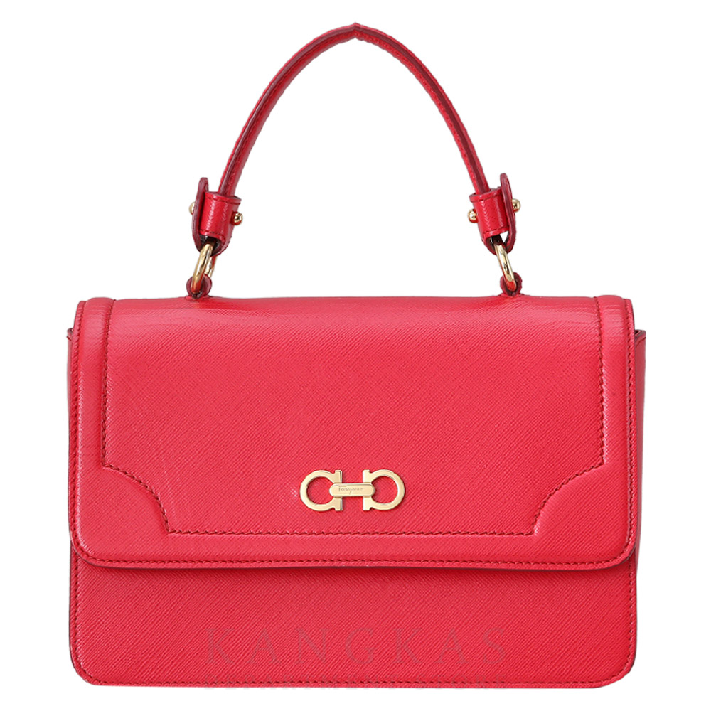 FERRAGAMO(USED)페레가모 간치니 미니 탑 핸들겸 숄더백