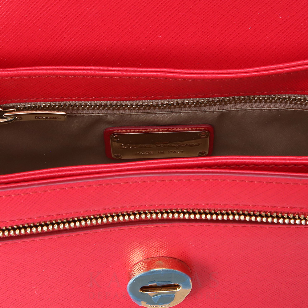 FERRAGAMO(USED)페레가모 간치니 미니 탑 핸들겸 숄더백