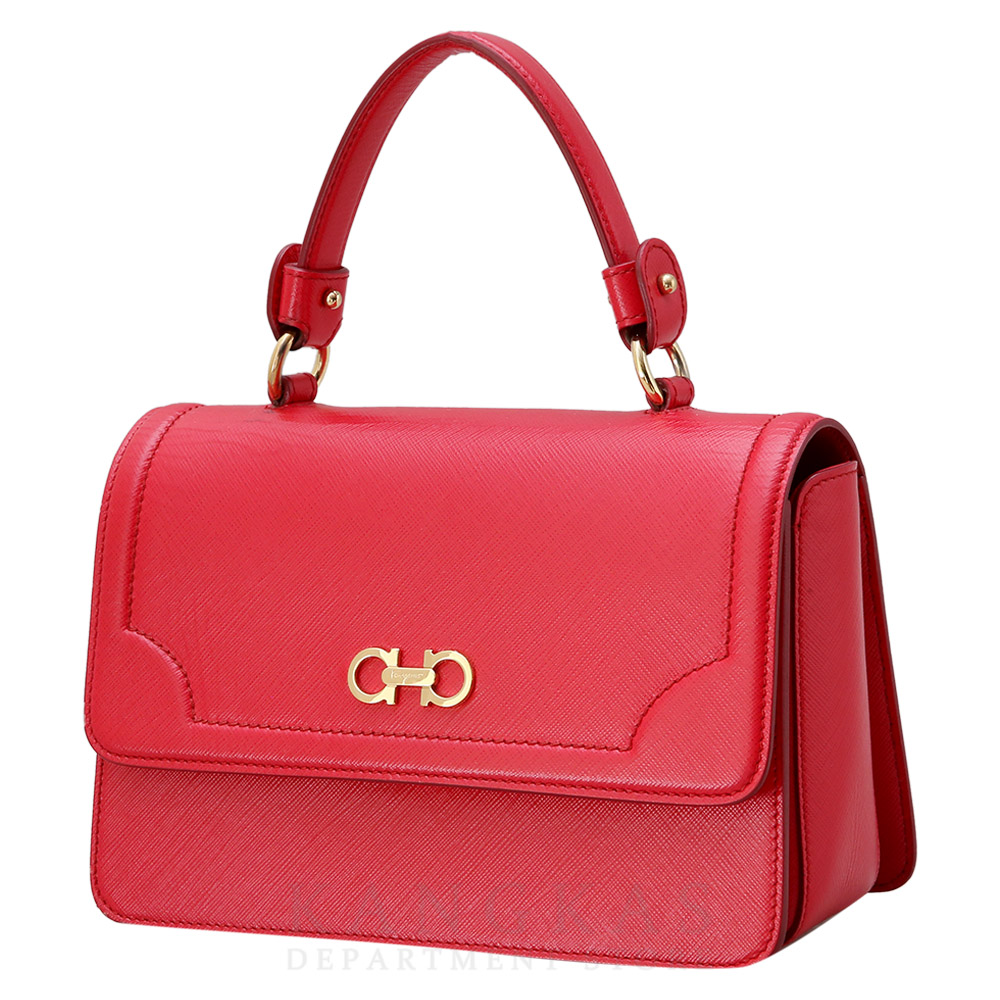 FERRAGAMO(USED)페레가모 간치니 미니 탑 핸들겸 숄더백