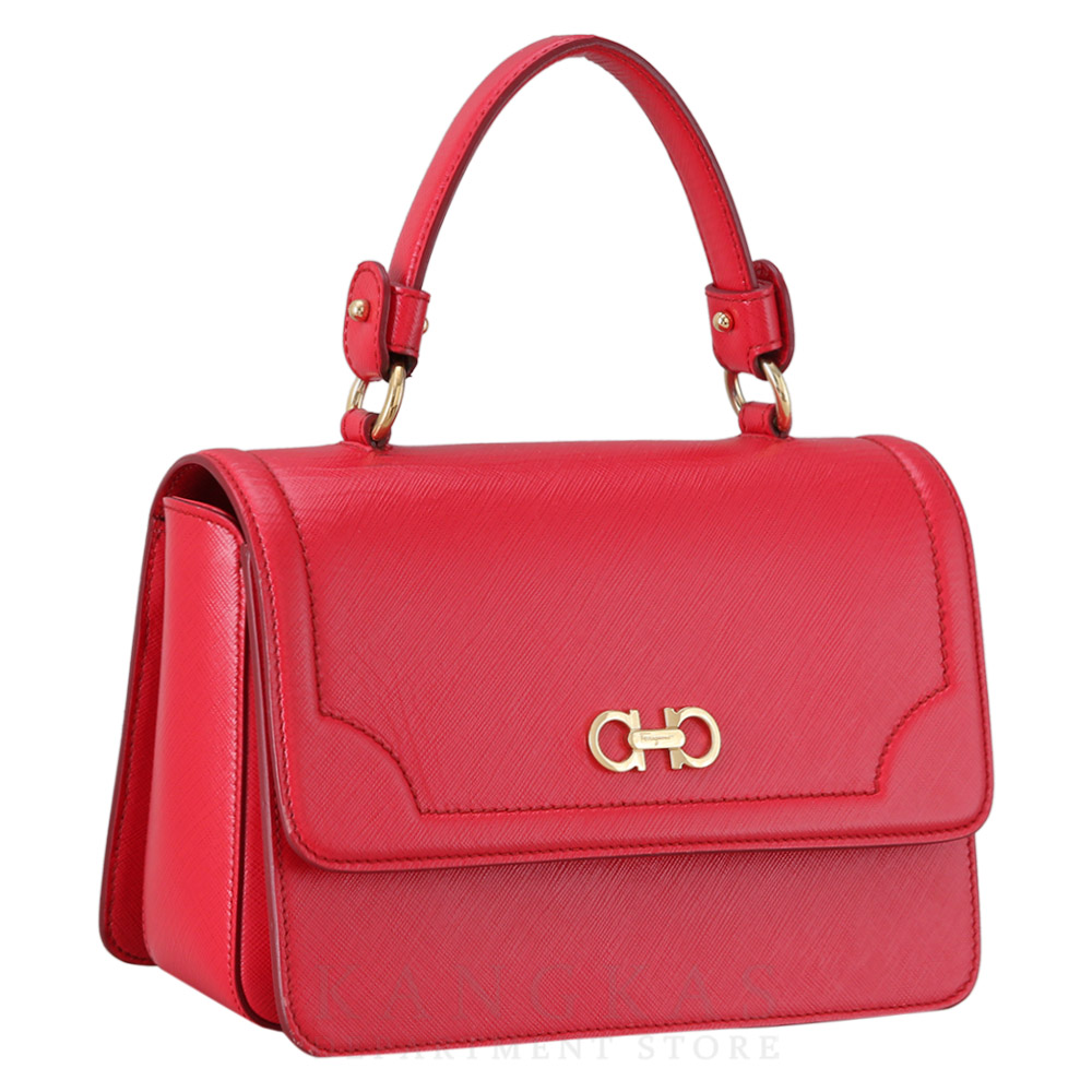 FERRAGAMO(USED)페레가모 간치니 미니 탑 핸들겸 숄더백