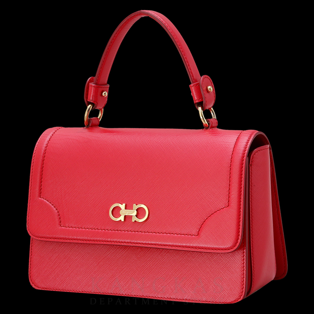 FERRAGAMO(USED)페레가모 간치니 미니 탑 핸들겸 숄더백