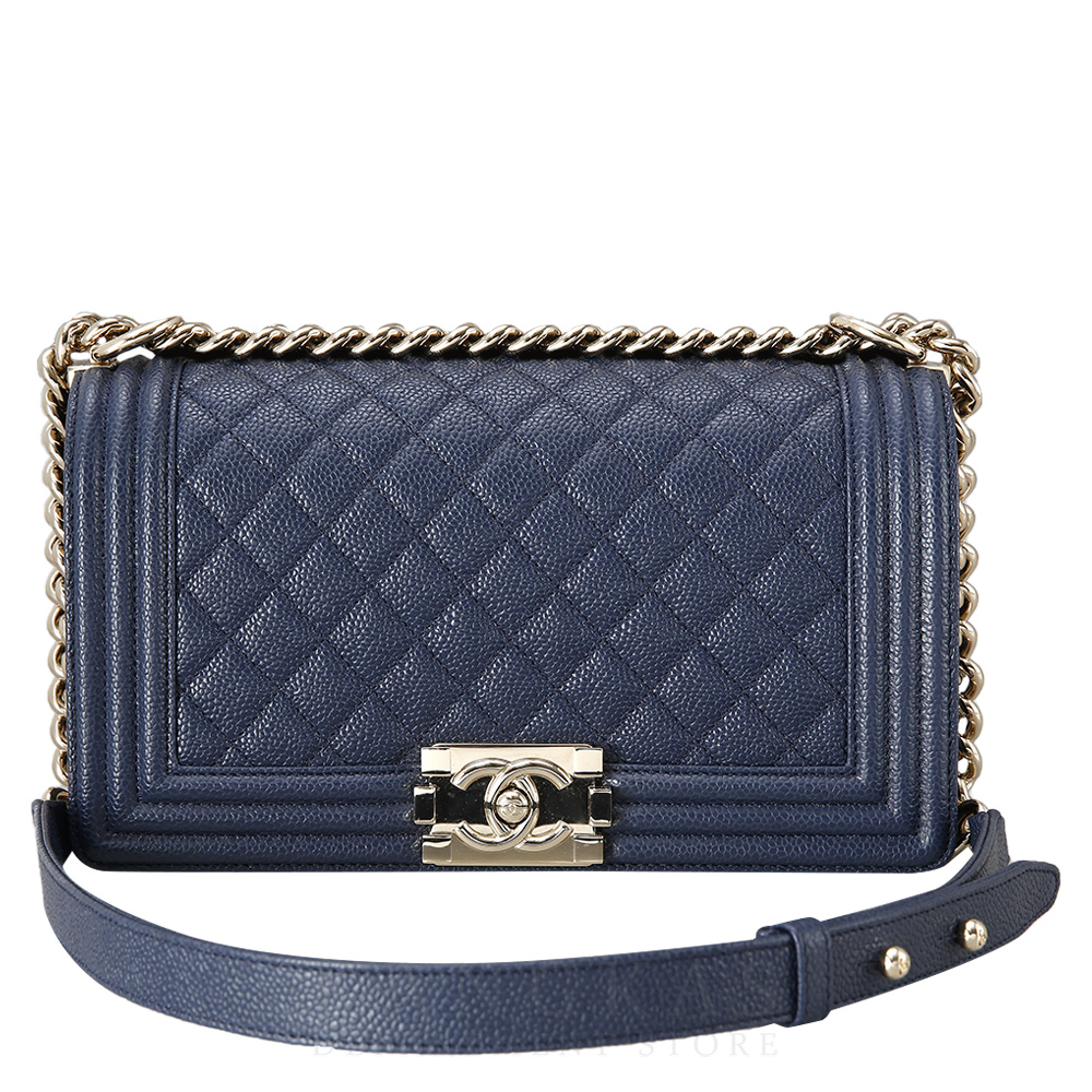 CHANEL(USED)샤넬 보이샤넬 캐비어 미듐