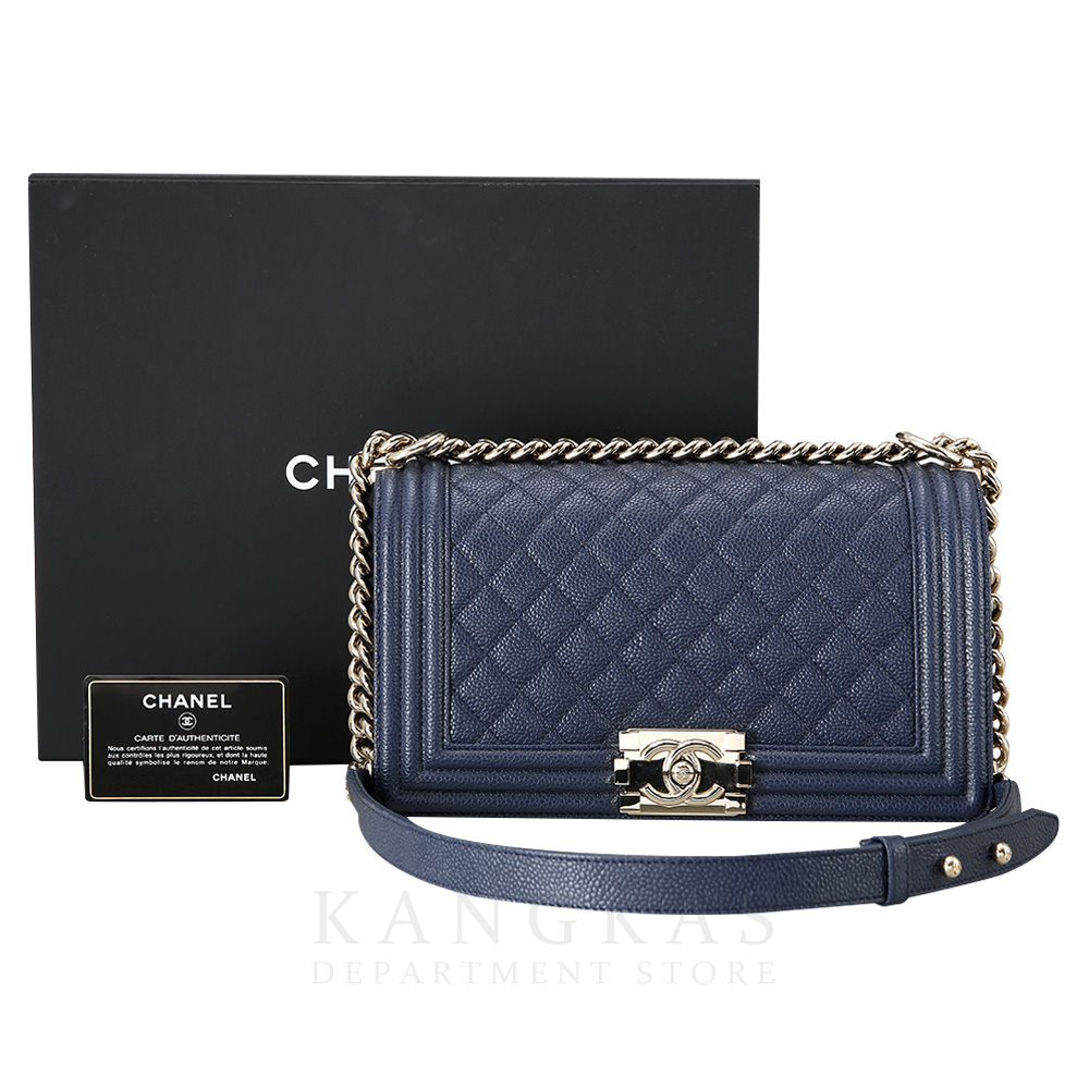 CHANEL(USED)샤넬 보이샤넬 캐비어 미듐