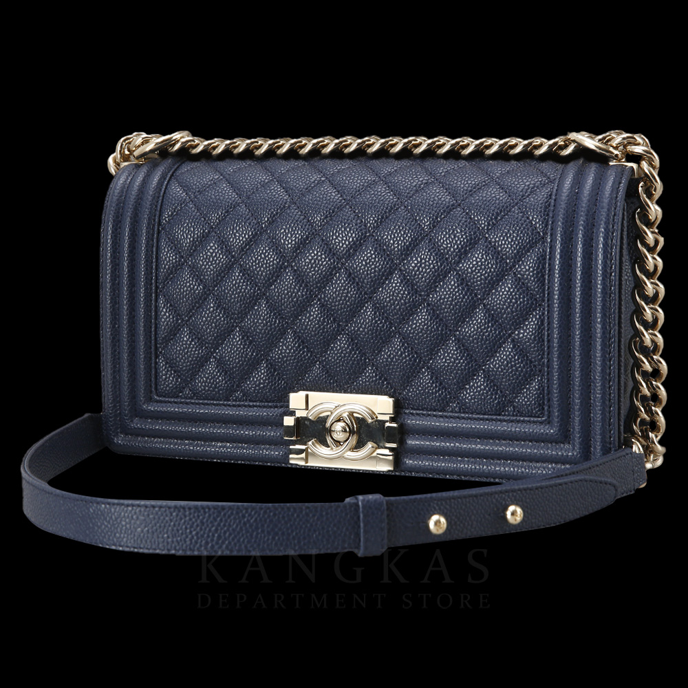 CHANEL(USED)샤넬 보이샤넬 캐비어 미듐