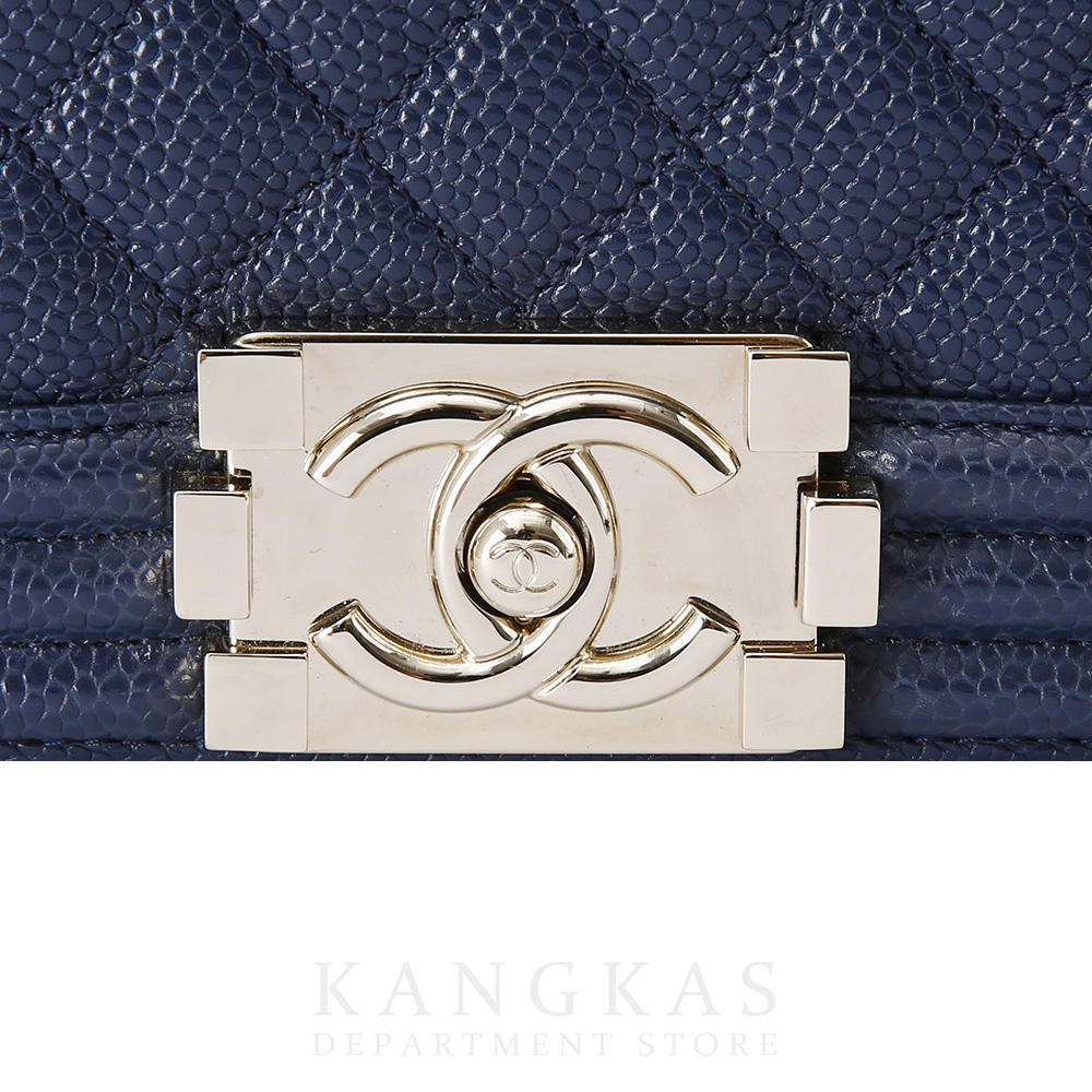 CHANEL(USED)샤넬 보이샤넬 캐비어 미듐