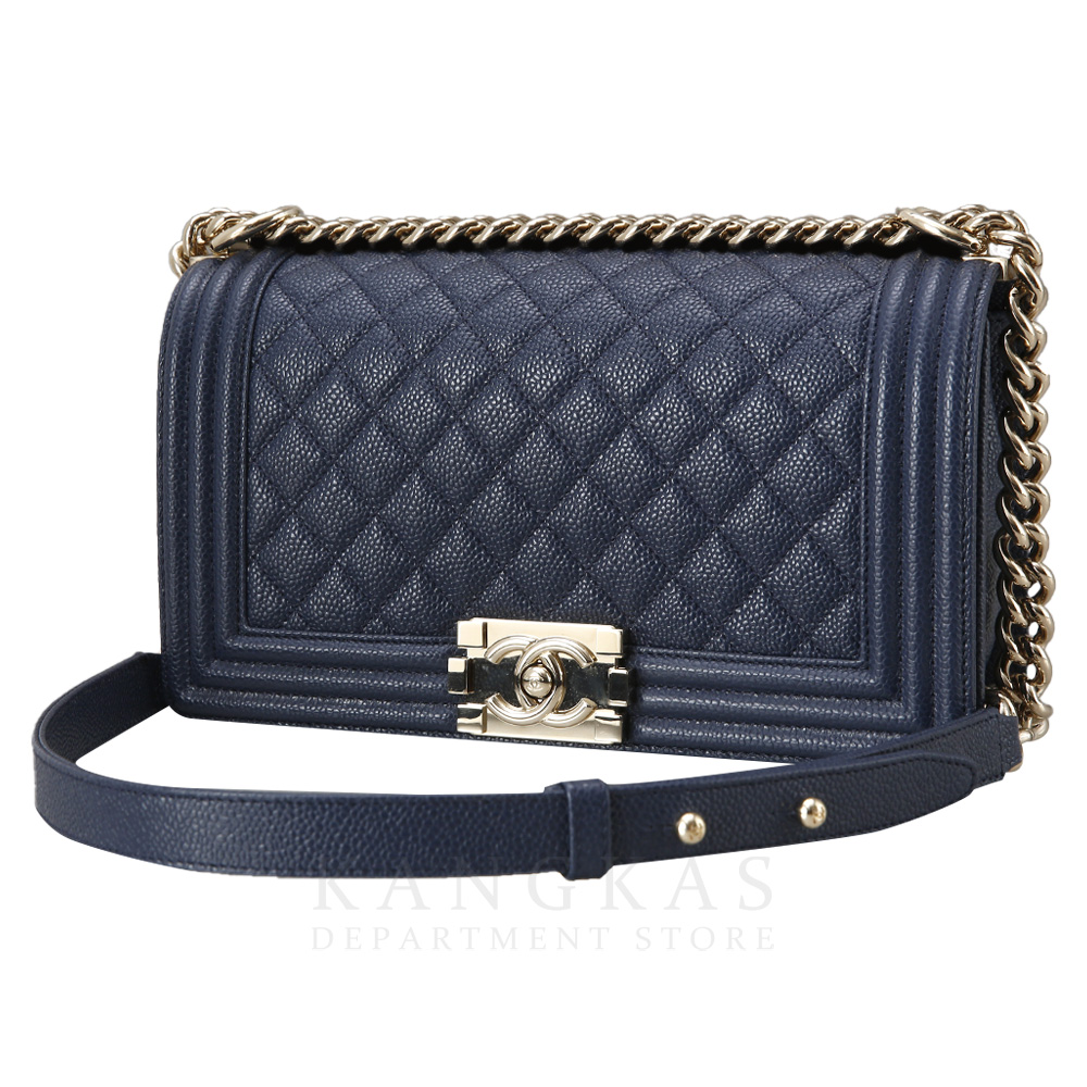 CHANEL(USED)샤넬 보이샤넬 캐비어 미듐