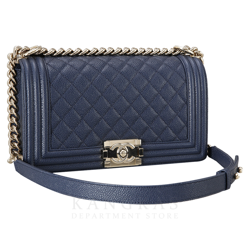 CHANEL(USED)샤넬 보이샤넬 캐비어 미듐