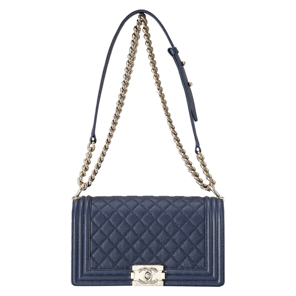 CHANEL(USED)샤넬 보이샤넬 캐비어 미듐