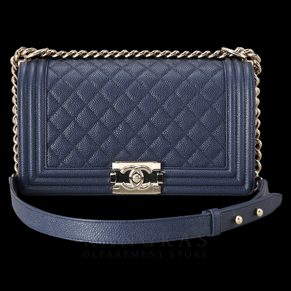 CHANEL(USED)샤넬 보이샤넬 캐비어 미듐
