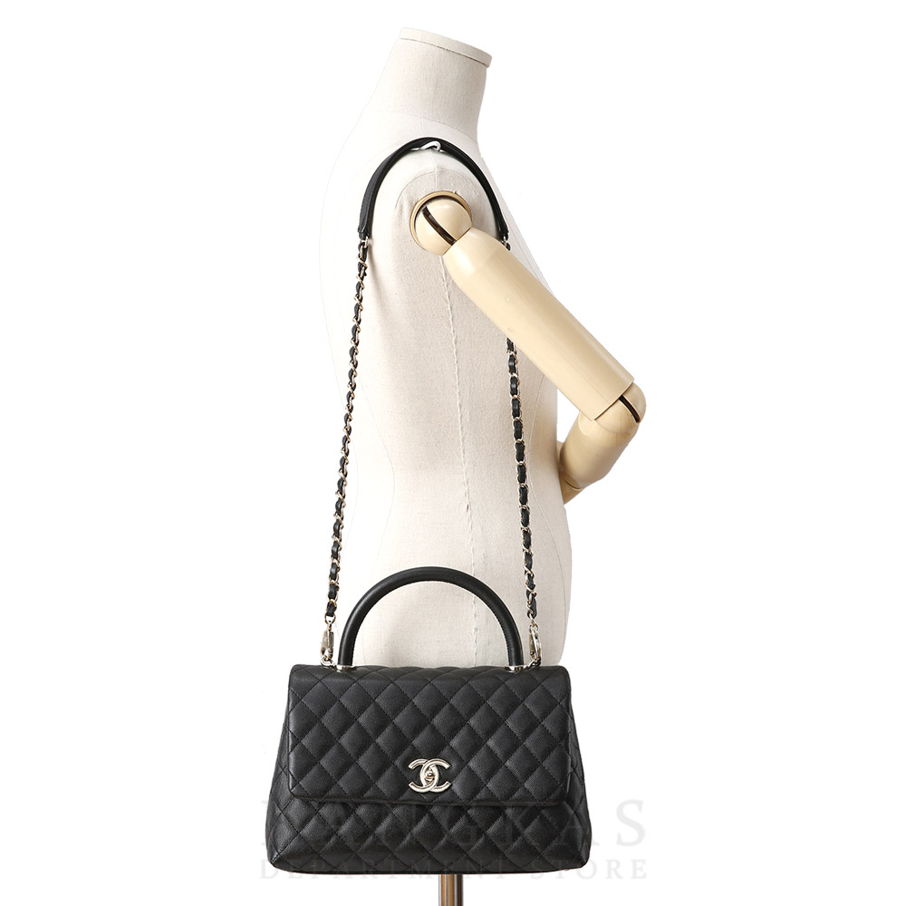CHANEL(USED)K샤넬 캐비어 코코핸들 미듐