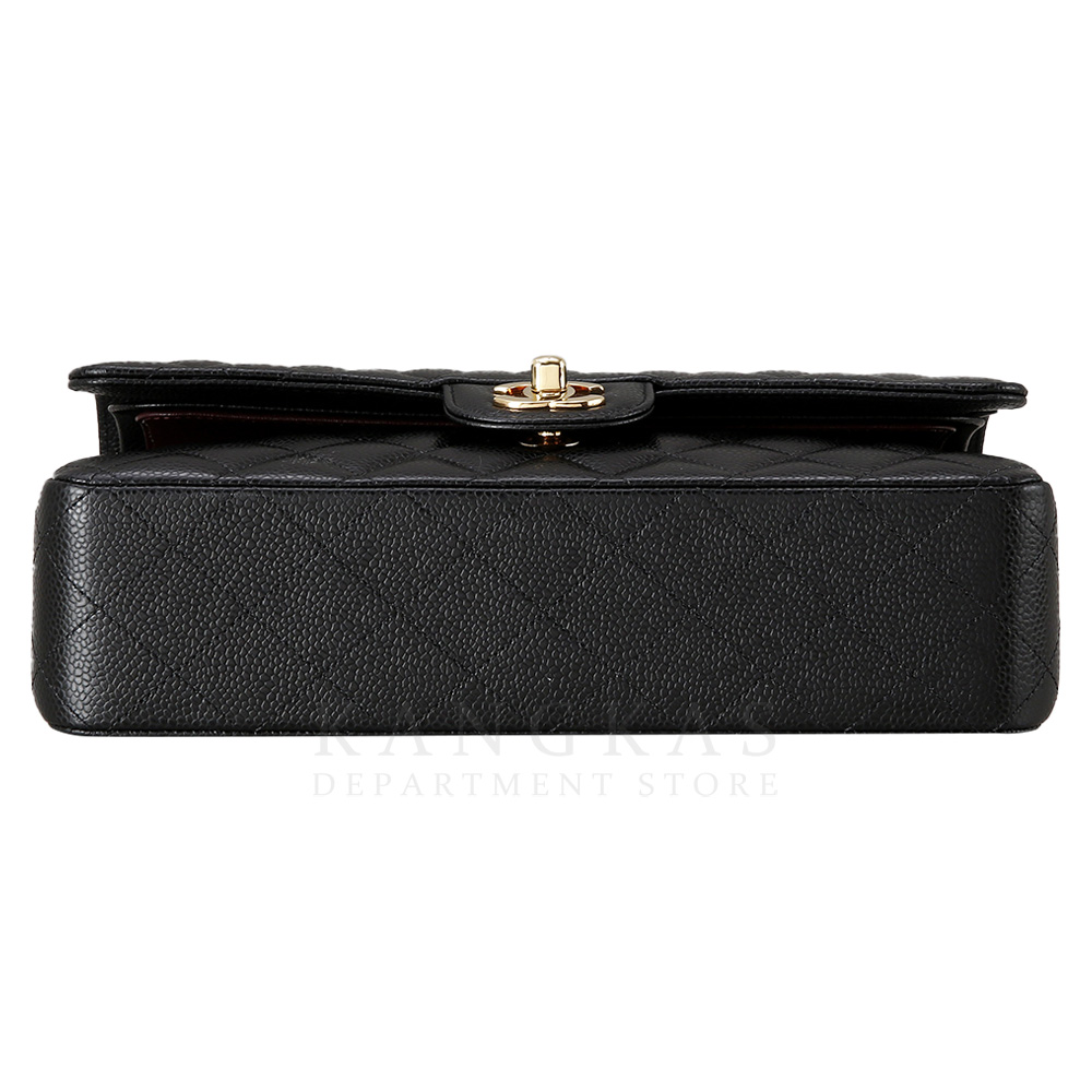 CHANEL(USED)샤넬 클래식 캐비어 미듐 금장