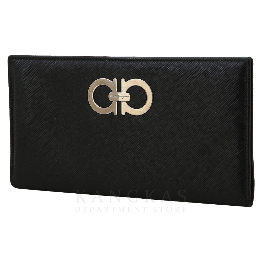 FERRAGAMO(USED)페레가모 간치니 플랩 장지갑