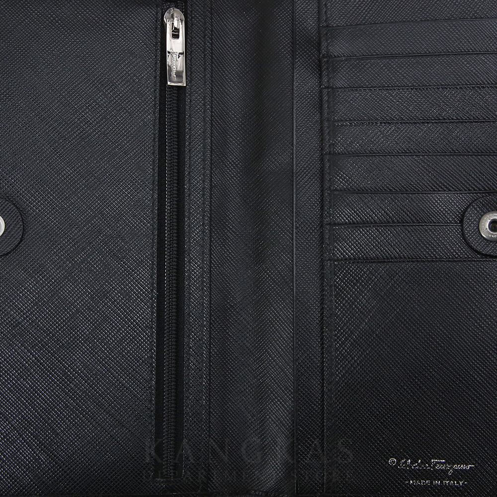 FERRAGAMO(USED)페레가모 간치니 플랩 장지갑
